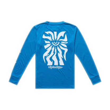 Maillot TROY LEE DESIGNS SKYLINE RIDE ONE EYE AERO Junior Manches Longues Bleu