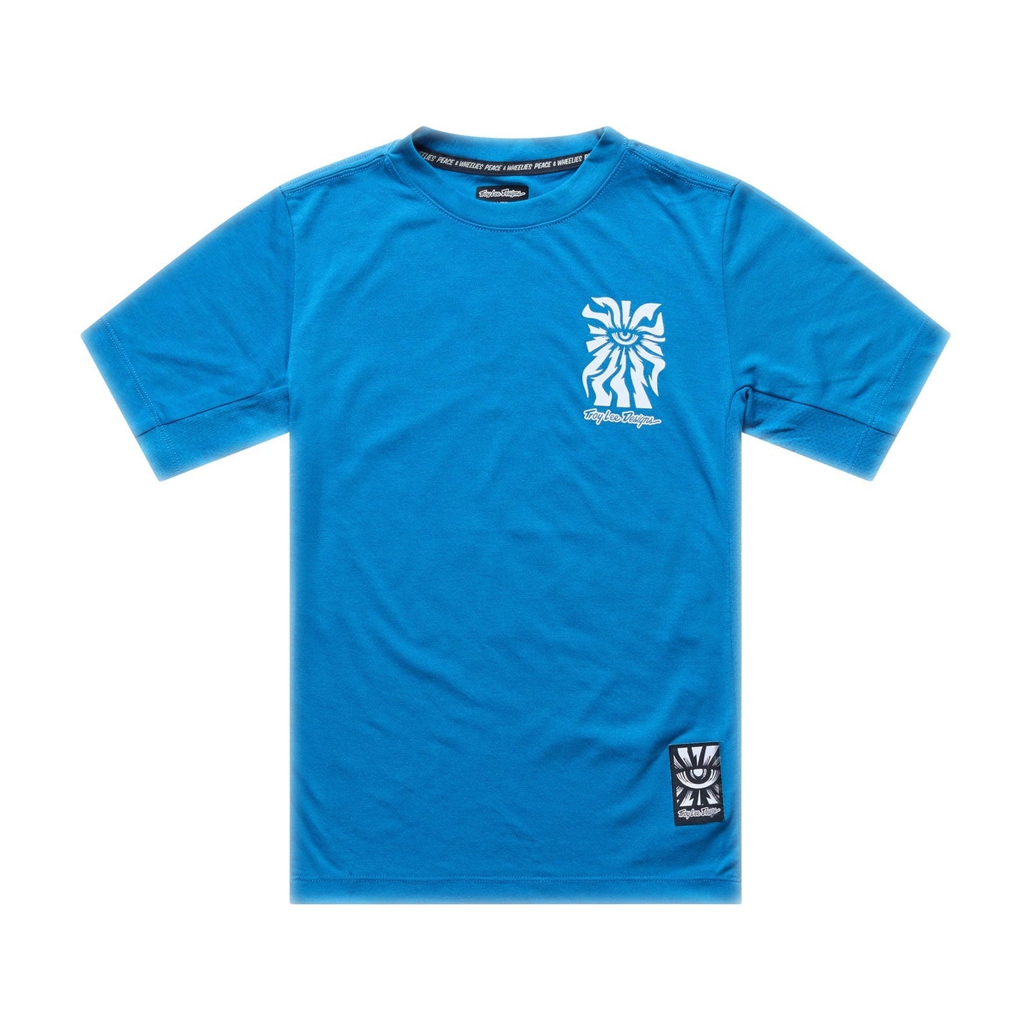 TROY LEE DESIGNS SKYLINE RIDE ONE EYE AERO Junior Trikot Kurzarm Blau