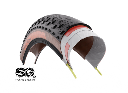 Pneu WTB COURSE 52 700x52c Dual DNA SG2 Tubeless Ready Tan