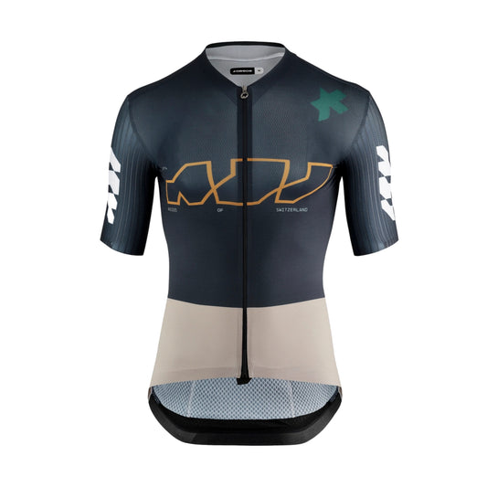 Maillot ASSOS EQUIPE RS S11 Something to Say Manches Courtes Bleu