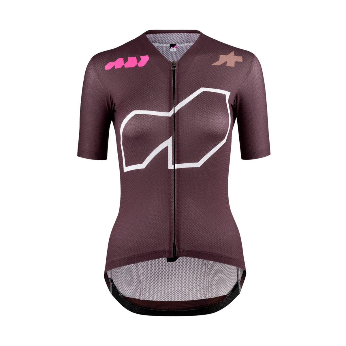ASSOS DYORA R S11 Wir sind das A Damen-Kurzarmtrikot Bordeauxrot