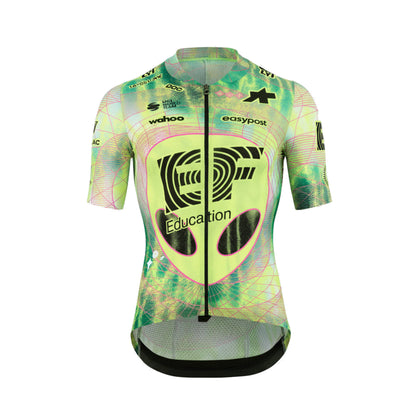 Maillot ASSOS MILLE GT S11 EVO EDUCATION FIRST Manches Courtes Vert/Jaune