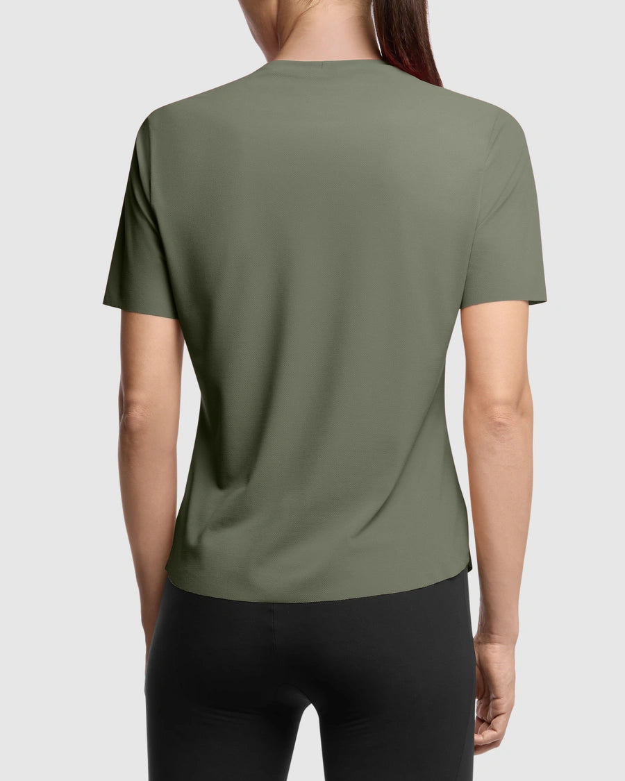 TACTICA POST RIDE T5 Trikot Kurzarm Frau Grün