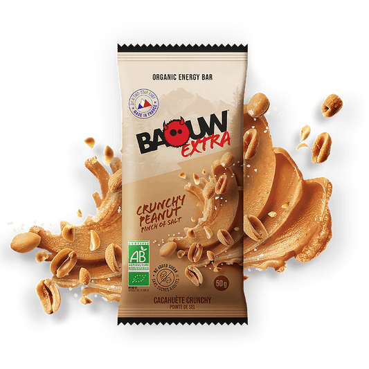 Barre Énergétique BAOUW BIO EXTRA Cacahuète Crunchy (50g)
