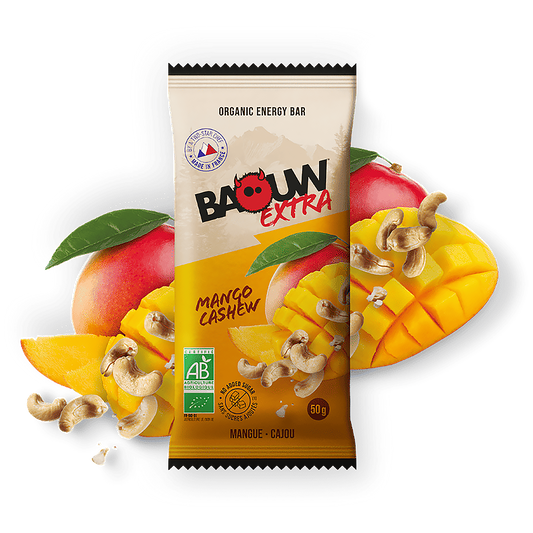 Barre Énergétique BAOUW BIO EXTRA Mangue Cajou (50g)