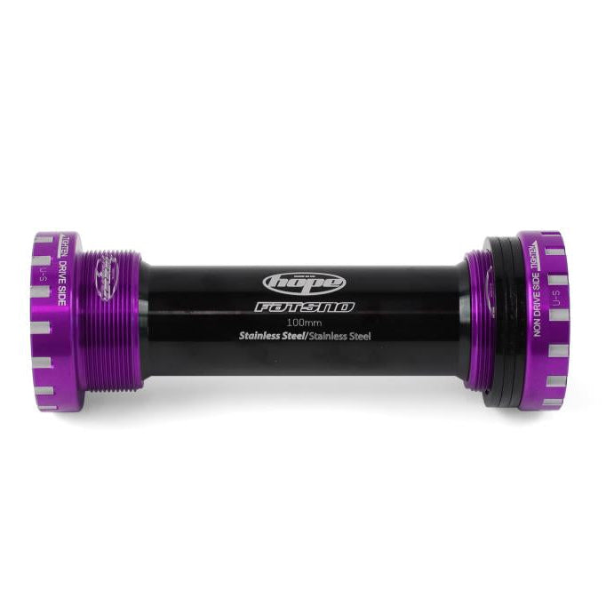 HOPE Pedalbox 100 mm Fat Bike Achse 24 mm #BBSSFATPU Violett