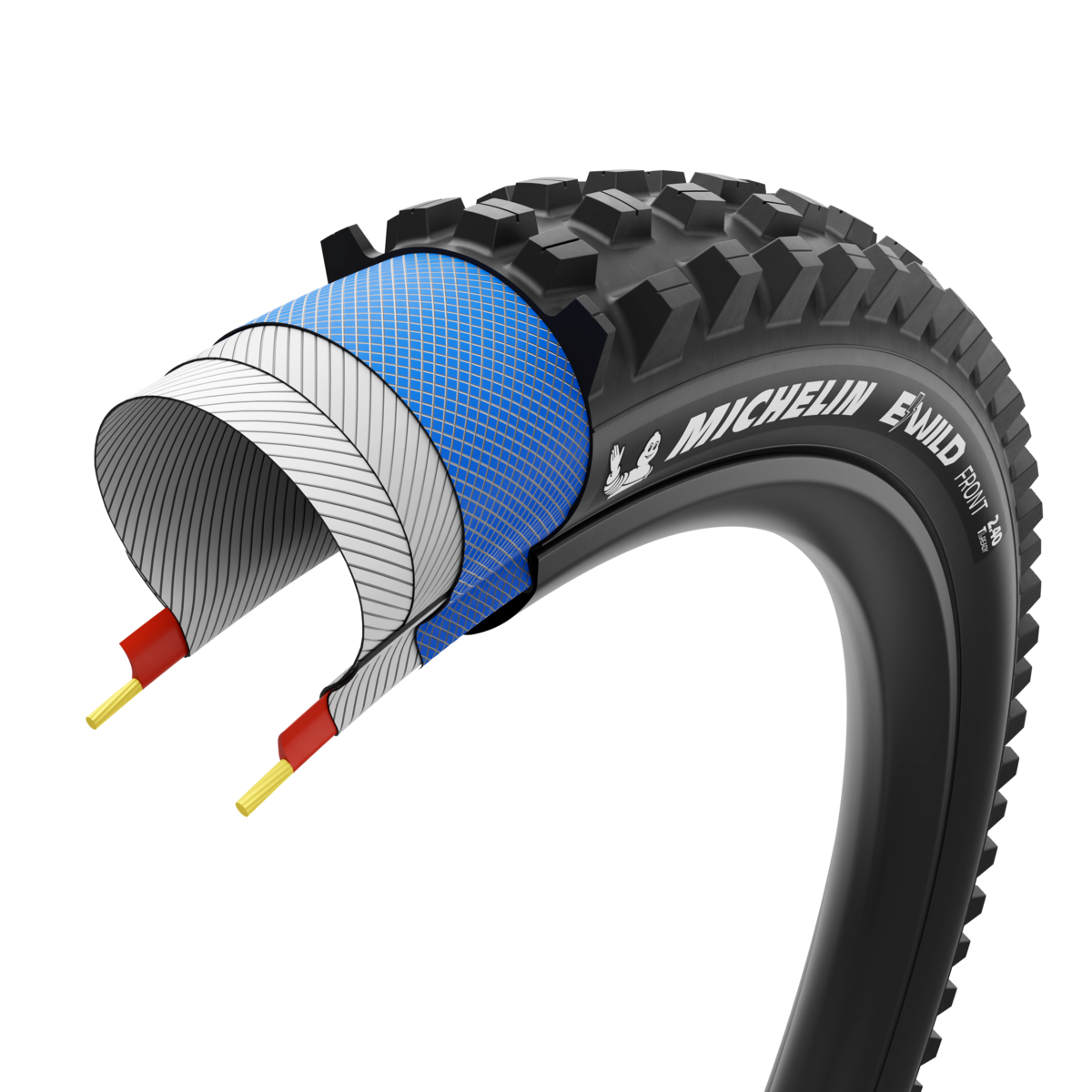 Pneu MICHELIN E-WILD FRONT Performance Line 29x2.60 Tubeless Ready Souple Noir