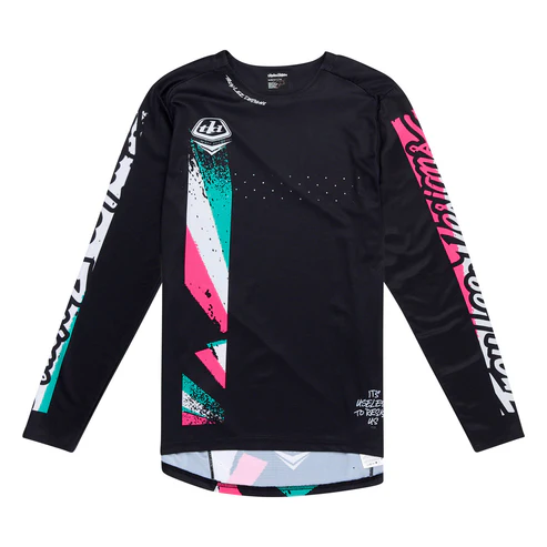 Maillot TROY LEE DESIGNS SPRINT FULL PULL Manches Longues Noir 2025