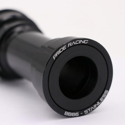 PRIDE BB86 Edelstahl-Innenlager – 24 mm Schwarz