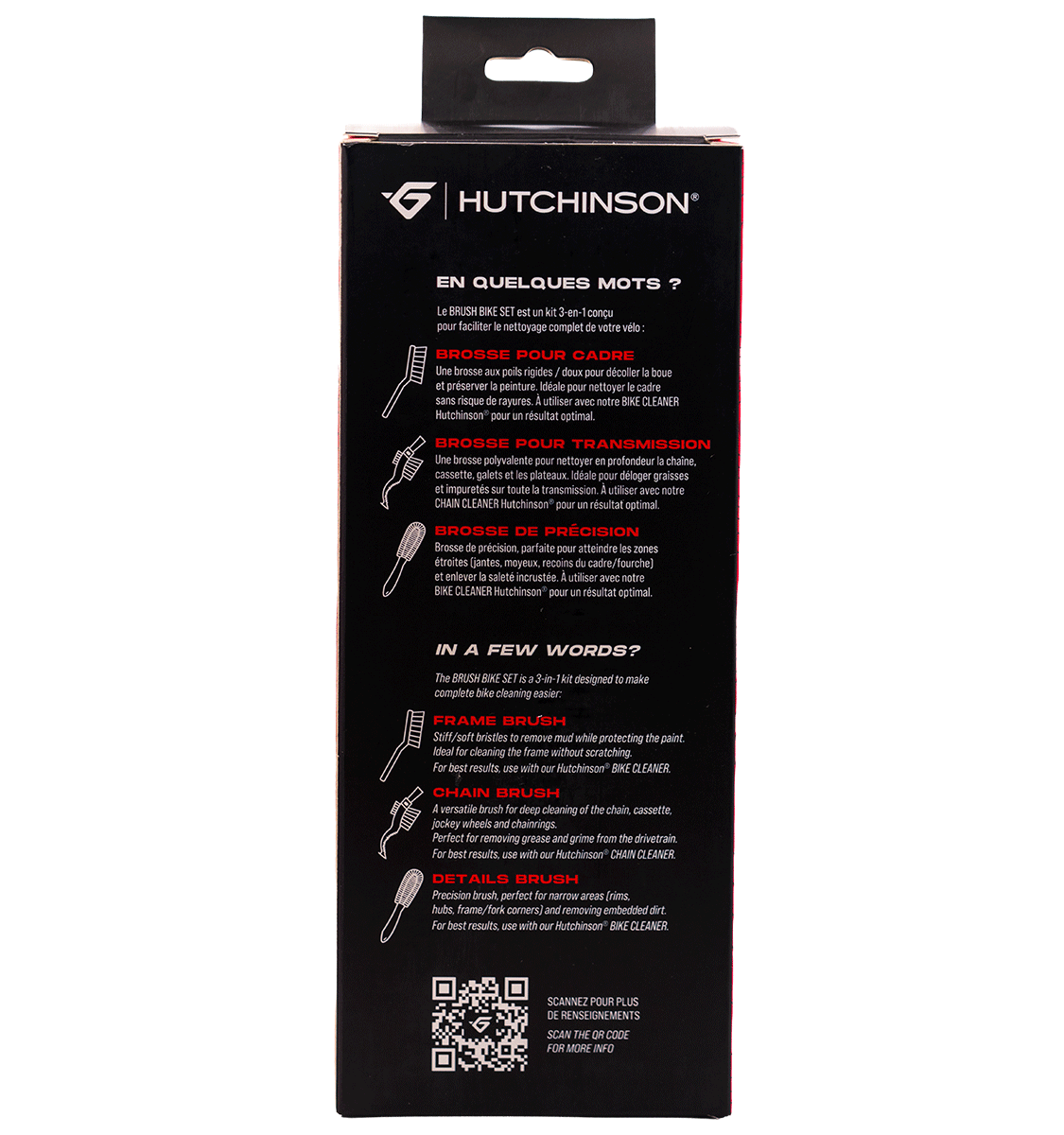 Bürsten-Set HUTCHINSON BRUSH BIKE SET 3 Bürsten