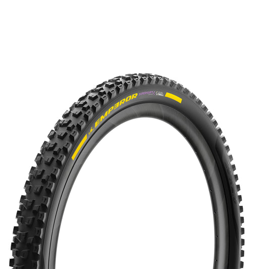 Pneu PIRELLI SCORPION EMPEROR 29x2.40 Supersoft DualWall Tubeless Ready Souple Noir/Jaune Team Edition