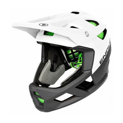 Casque ENDURA MT500 Intégral MIPS blanc — vue trois-quarts sur fond blanc