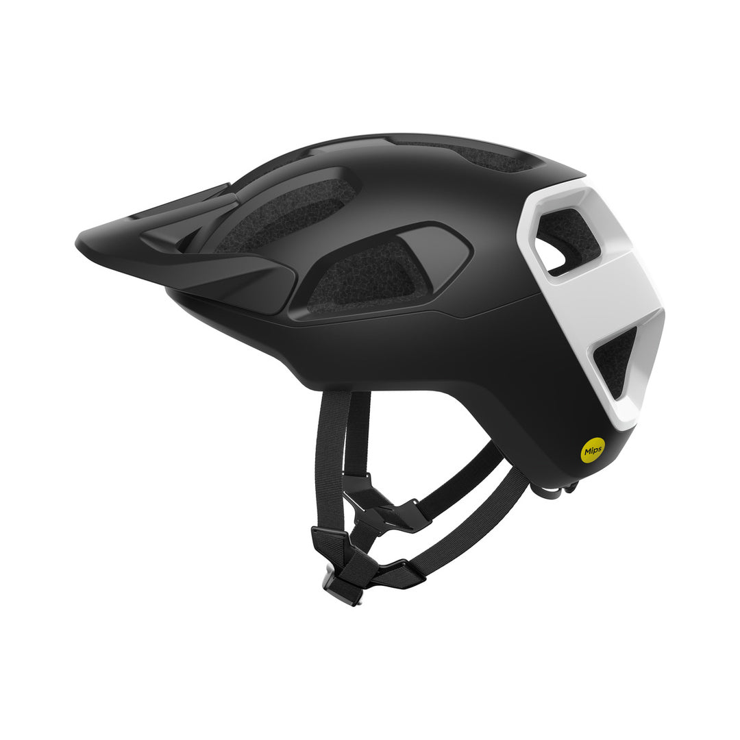 MTB-Helm POC CULARIS Mattschwarz/Weiß — Produktansicht