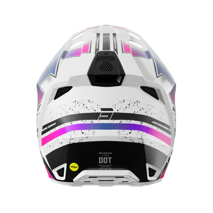 BMX-Helm SHOT LITE Racing White Pink Pearly