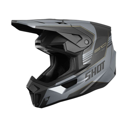 BMX-Helm SHOT LITE S10 Black Grey Matt