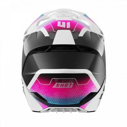 BMX-Helm SHOT RACE Phaser Black Blue Pink Pearly