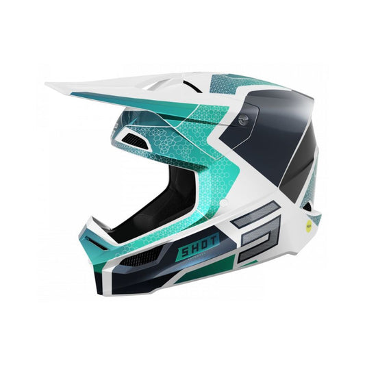 BMX-Helm SHOT RACE Phaser Blue Turquoise Pearly
