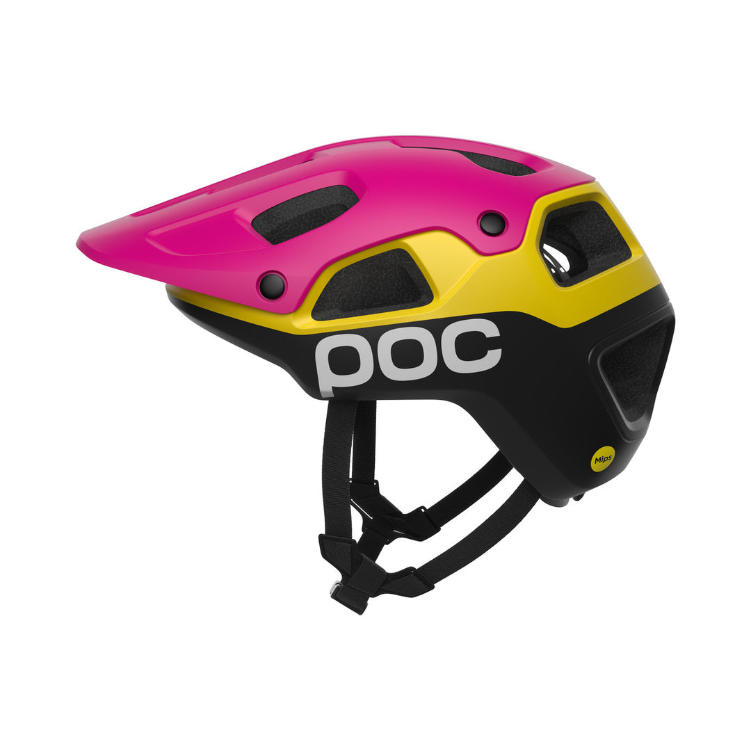 Casque VTT POC CULARIS PURE Rose/Jaune/Noir — vue produit