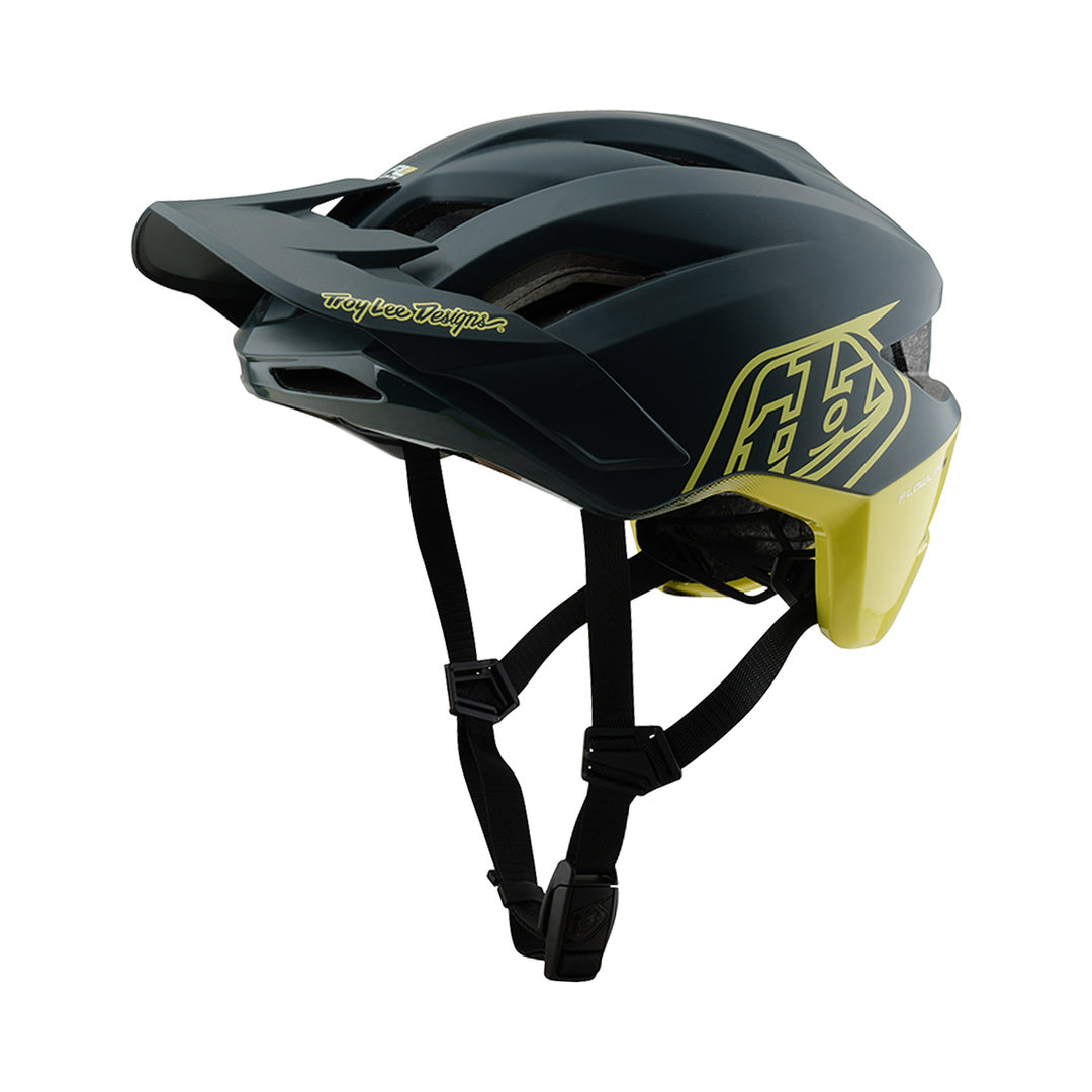 MTB-Helm TROY LEE DESIGNS FLOWLINE SE MIPS Grau/Gelb — Produktansicht
