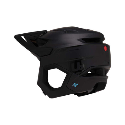 Casque VTT URGE RASCAS Dark Moon Noir — vue orientée vers la gauche