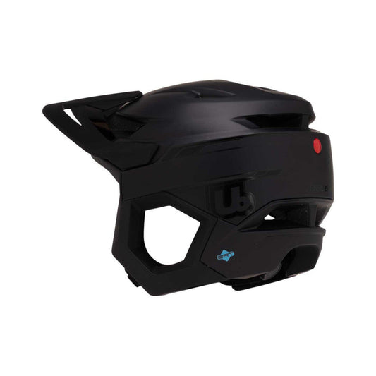 Casque VTT URGE RASCAS Dark Moon Noir — vue orientée vers la gauche