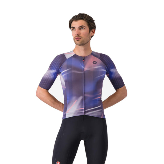 CASTELLI AERO RACE 8S Kurzarm-Radtrikot in Violett