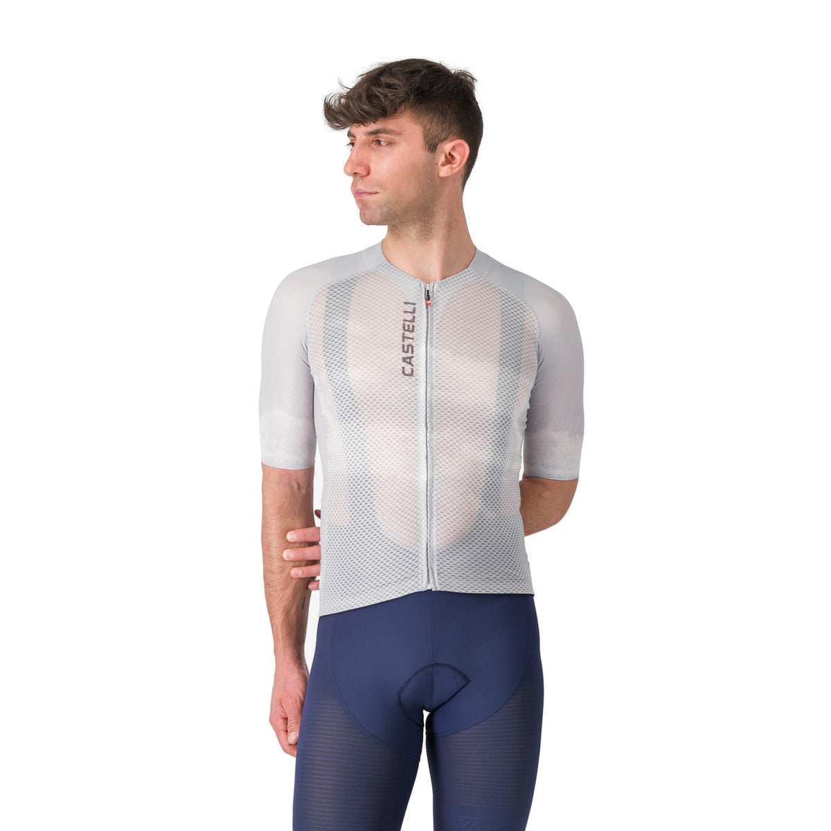 CASTELLI CLIMBER'S A/C Kurzarm-Radtrikot in Grau, 2026