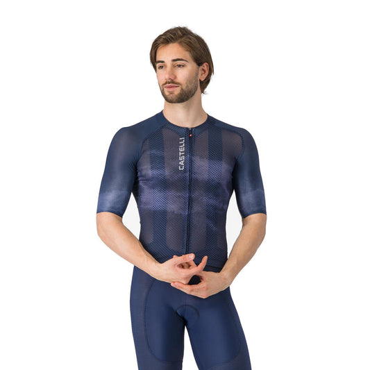 Maillot CASTELLI CLIMBER'S A/C Manches Courtes Marine