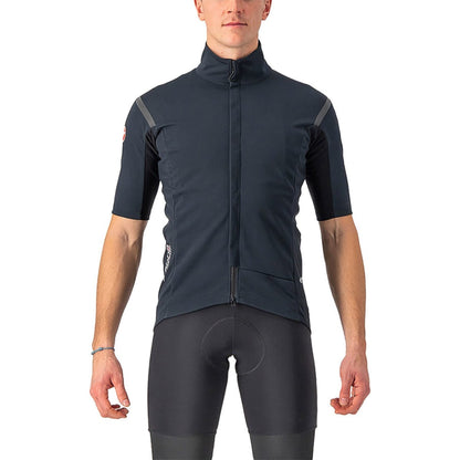 Trikot CASTELLI GABBA ROS 2 Kurzarm Schwarz/Schwarz Reflex
