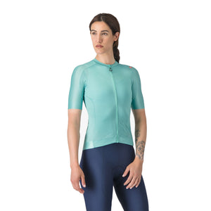 Maillot CASTELLI ESPRESSO Femme Manches Courtes Turquoise