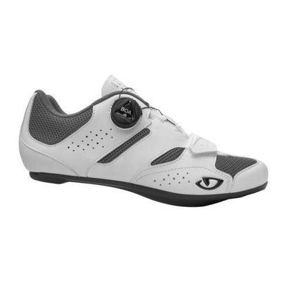 GIRO SAVIX II Damen-Rennradschuhe in Weiß — seitliche Außenansicht