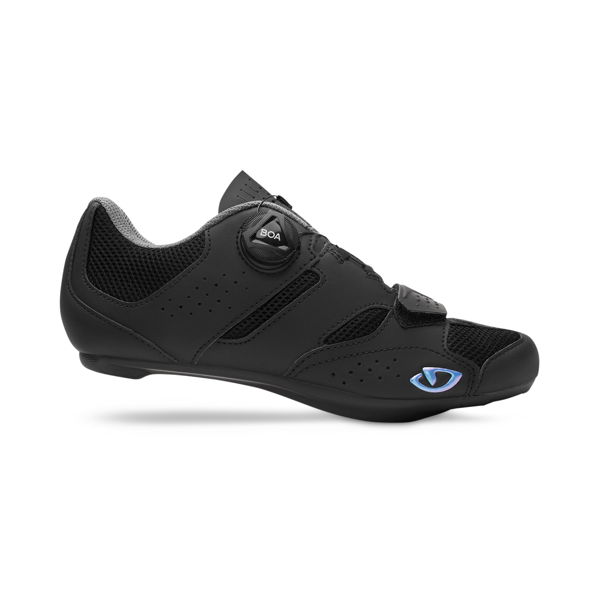 GIRO SAVIX II Rennradschuhe für Damen in Schwarz — Seitenansicht von außen