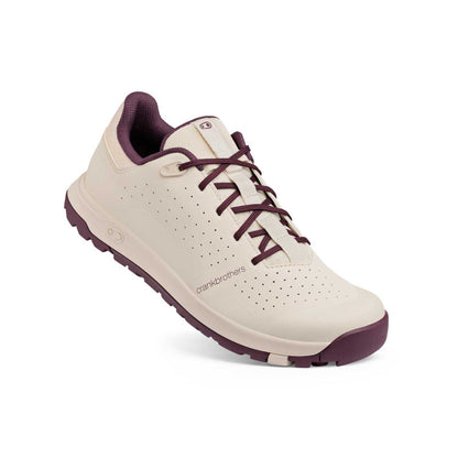 MTB-Schuhe CRANKBROTHERS STAMP TRAIL LACE Weiß/Lila — Dreiviertelansicht