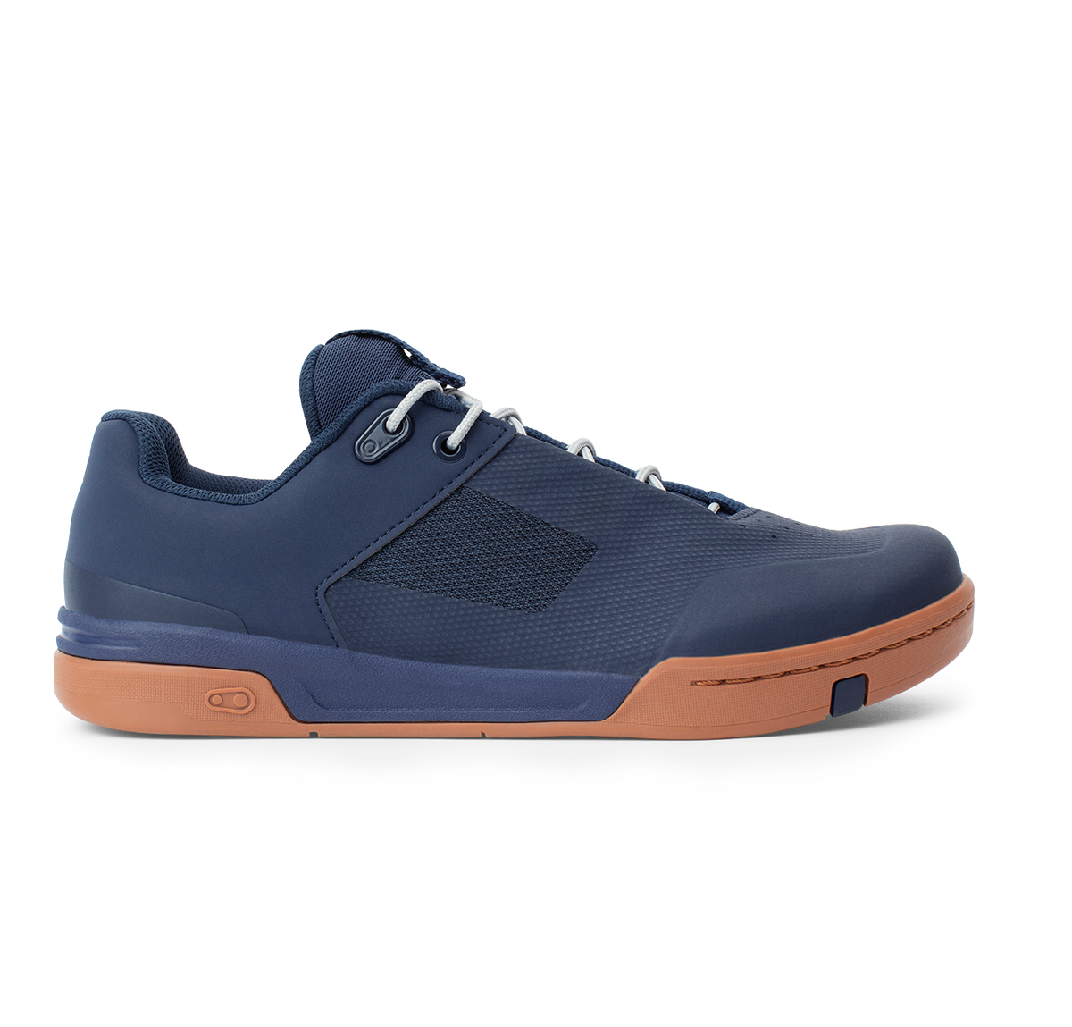 Chaussures VTT CRANKBROTHERS STAMP LACE FLAT Bleu/Argent — profil extérieur