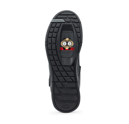 CRANKBROTHERS MALLET BOA CLIP MTB-Schuhe in Schwarz/Gold — Sohle mit Schuhplatte