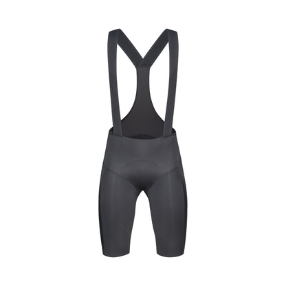 Kurze POC RACEDAY Trägerhose in Grau — weißer Hintergrund, 2000 x 2000