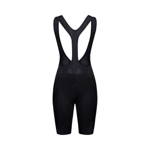 Kurze Damen-Trägerhose POC CADENCE in Schwarz — weißer Hintergrund, 2000 x 2000