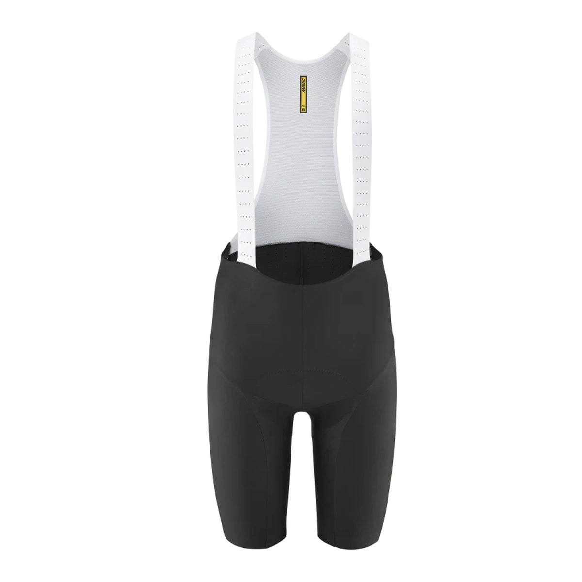 Kurze Trägerhose MAVIC KSYRIUM in Schwarz — weißer Hintergrund, 2000 x 2000