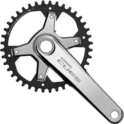 1-fach Kurbelgarnitur 9/10/11V SHIMANO CUES U6030 - Polish Silver Edition