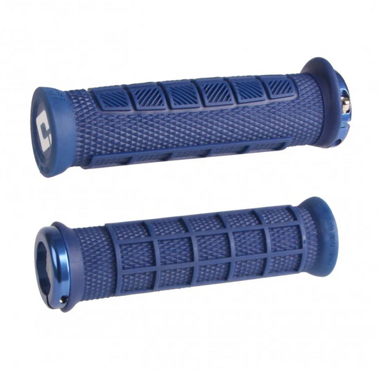 Grips ODI ELITE PRO V2.1 Lock-on 130 mm Bleu
