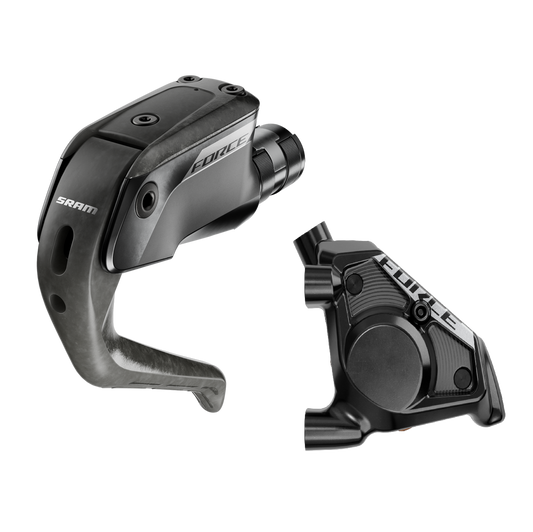 Linker Bremshebel und vorderer Bremssattel SRAM FORCE Aero HRD