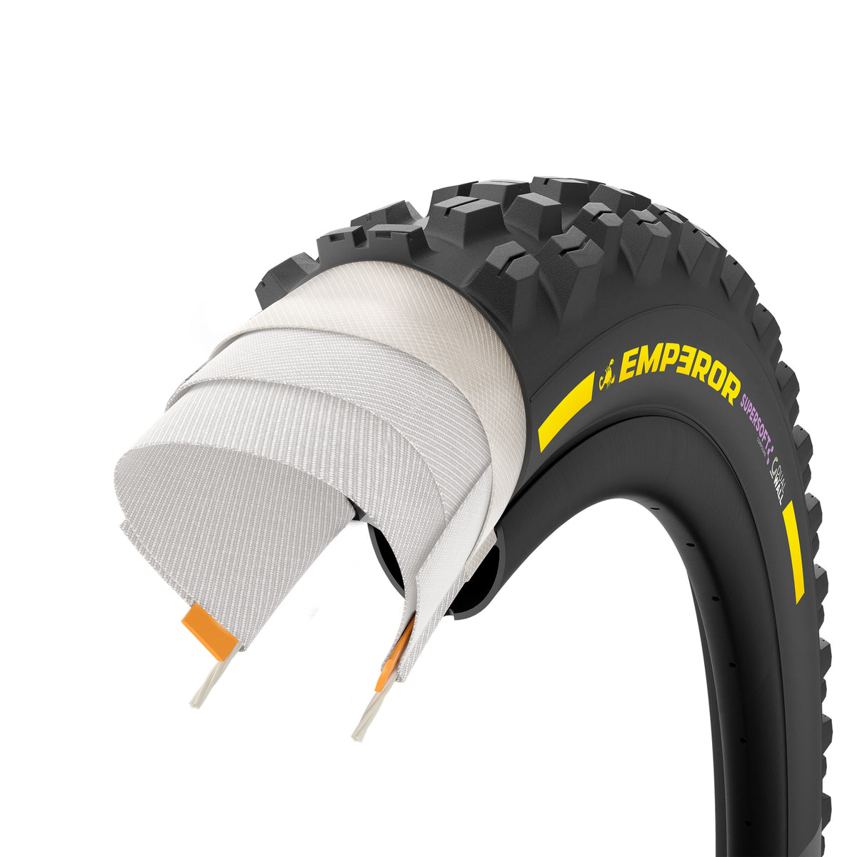 PIRELLI SCORPION EMPEROR Soft DualWall Faltreifen 27.5x2.40 Tubeless Ready Schwarz/Gelb Team Edition