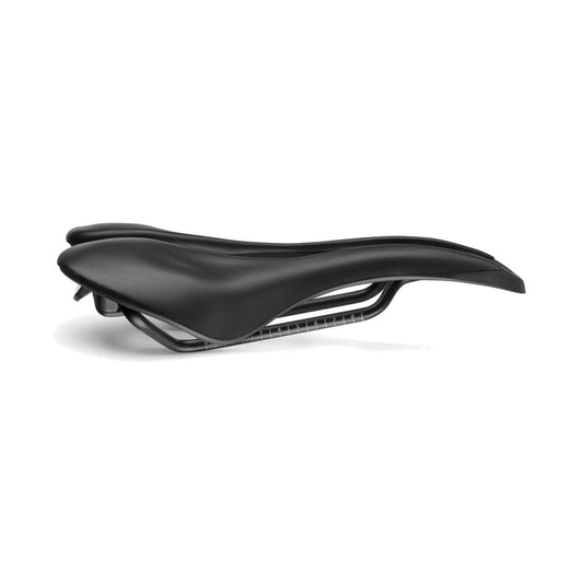 Sattel SMP EVO20C Breite 140mm Inox-Schienen Schwarz