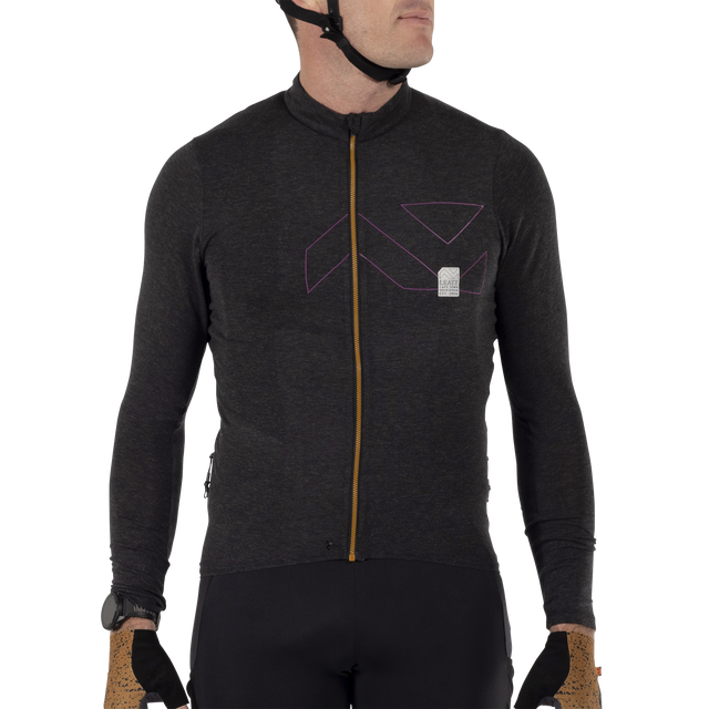 LEATT MTB ENDURANCE 4.0 Langarm Trikot Schwarz
