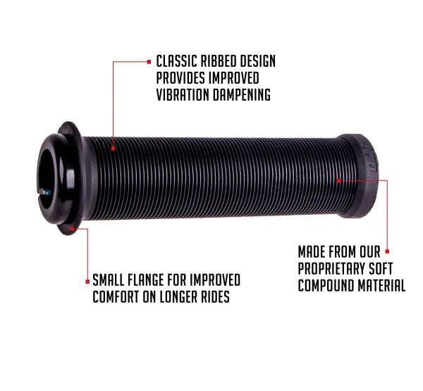 Grips ODI LONGNECK V2.1 Lock-on 135 mm Noir