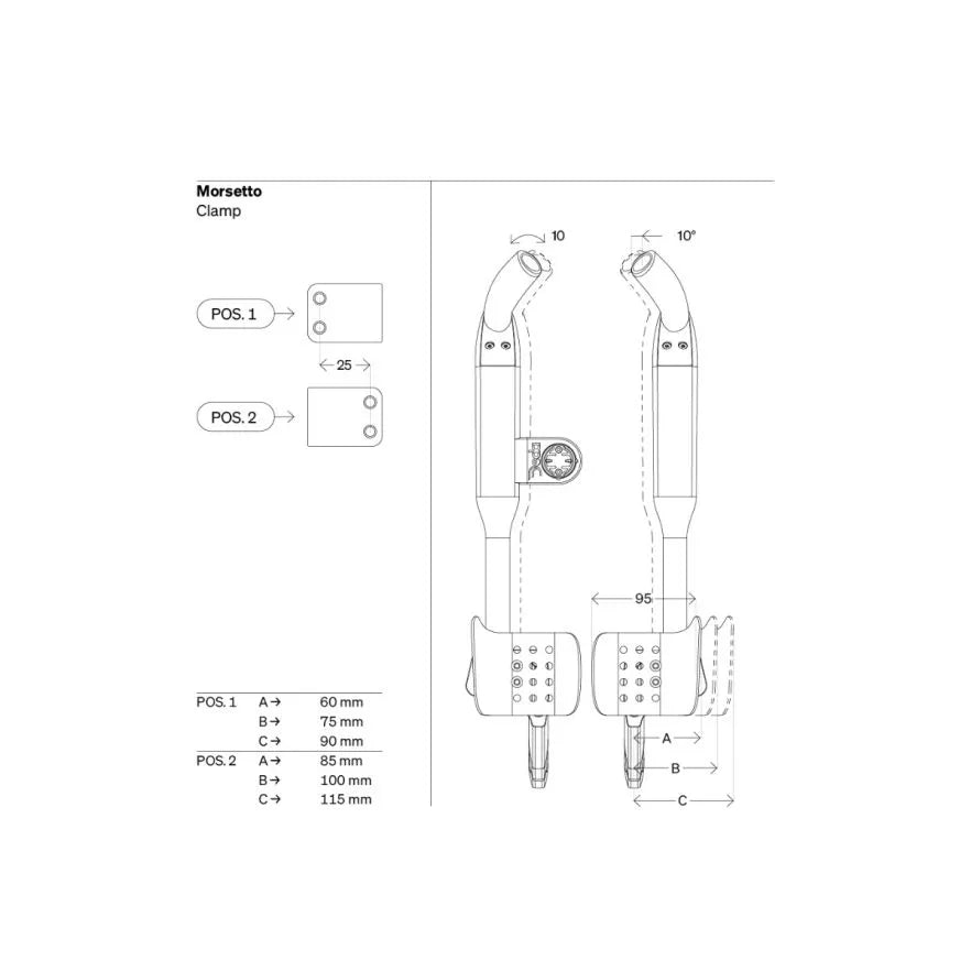 DEDA FAST PRO Bügelverlängerungen für Sram Blips