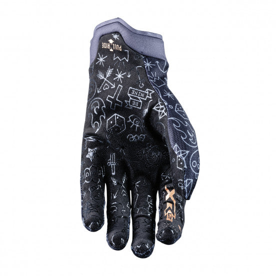 Handschuhe FIVE XR-LITE TATTOO Schwarz/Gold