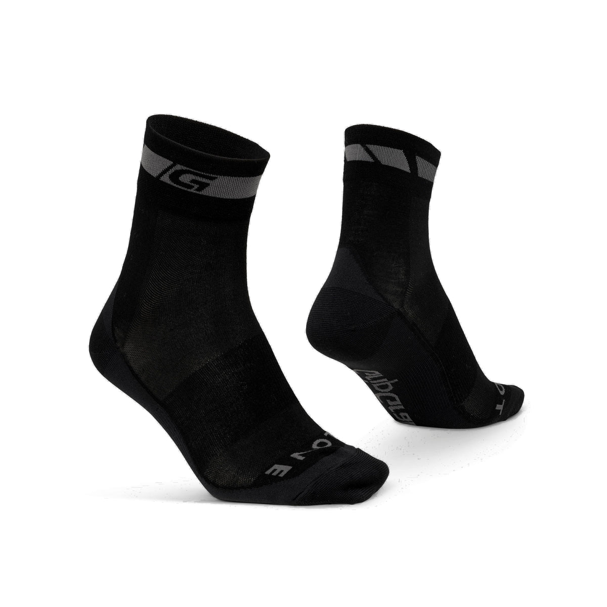 GRIPGRAB MERINO REGULAR CUT Socken Schwarz