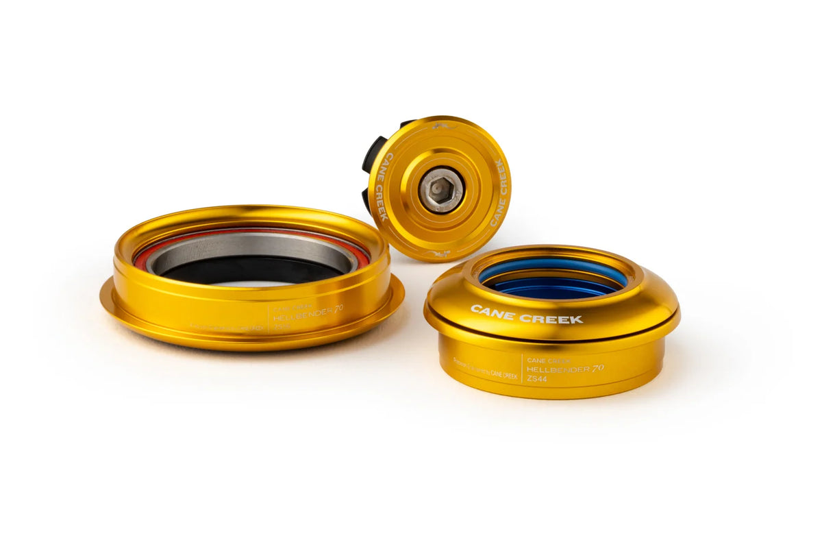 Semi-integrierter konischer Steuersatz CANE CREEK Hellbender 70 1"1/8-1.5" ZS44/ZS56 Gold