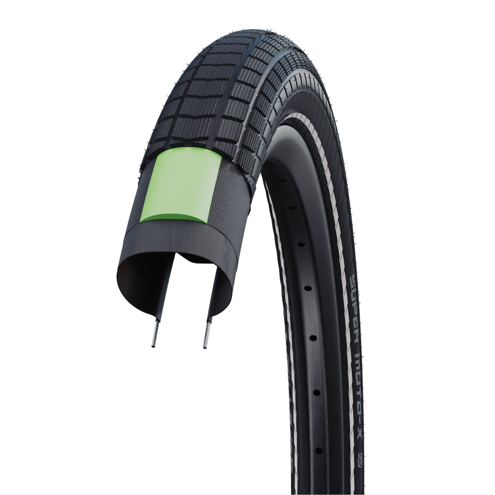 Pneu SCHWALBE SUPER MOTO-X 27.5x2.80 ADDIX DD RaceGuard Tubetype Rigide